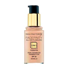 Тональная основа Max Factor Facefinity All Day Flawless Flexi-Hold 3 в 1 SPF 20 тон 50 natural 30 мл