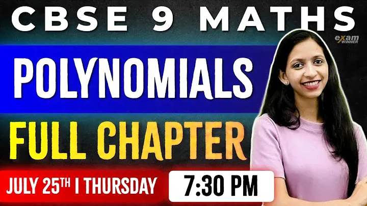 Cbse Class 9 Maths  | Polynomials | Chapter 2| Oneshot   | Exam winner